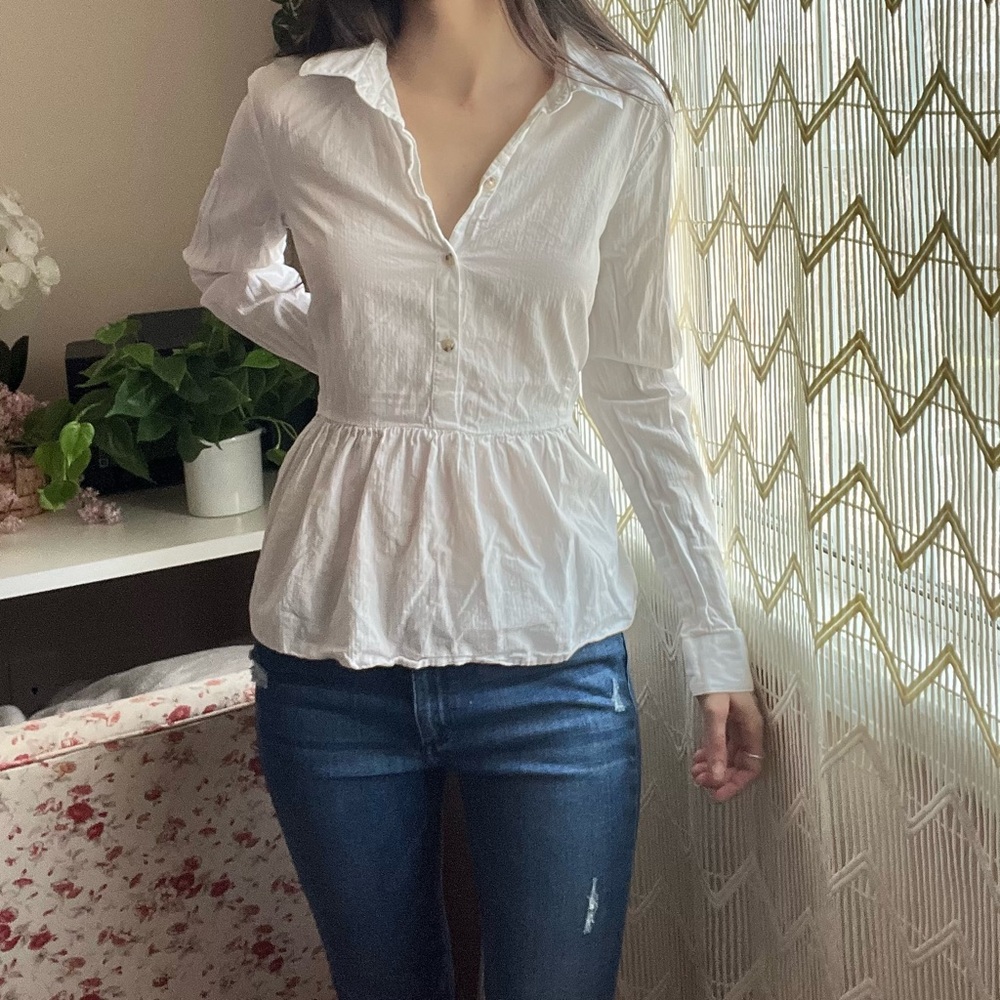 Jaqcueline de Yong White Blouse